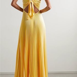 A.L.C. | Dresses | Nwt Alc Aries Accordion Pleated Gown Yellow | Poshmark